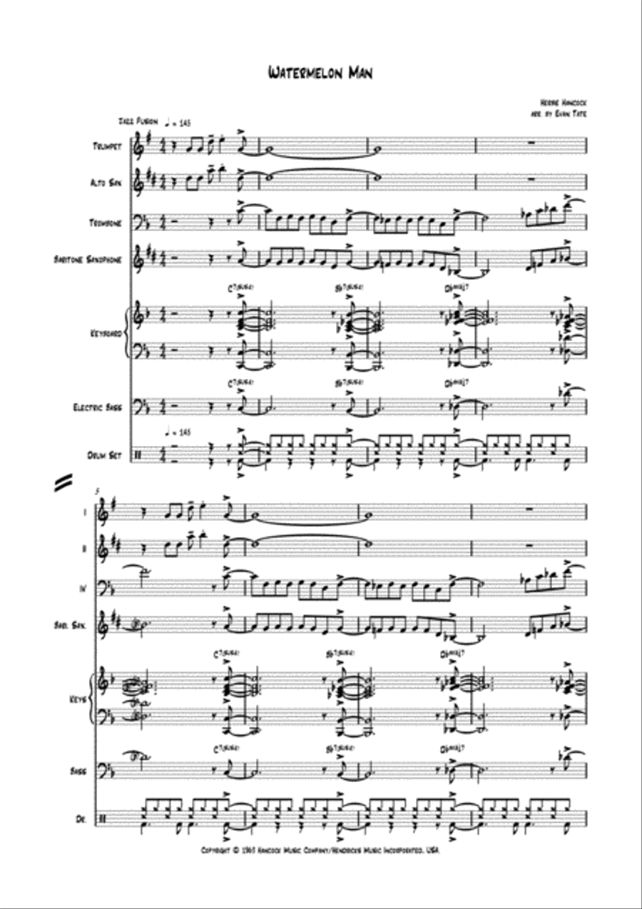 Watermelon Man Watermelon Man Small Ensemble scores gallery preview page 2