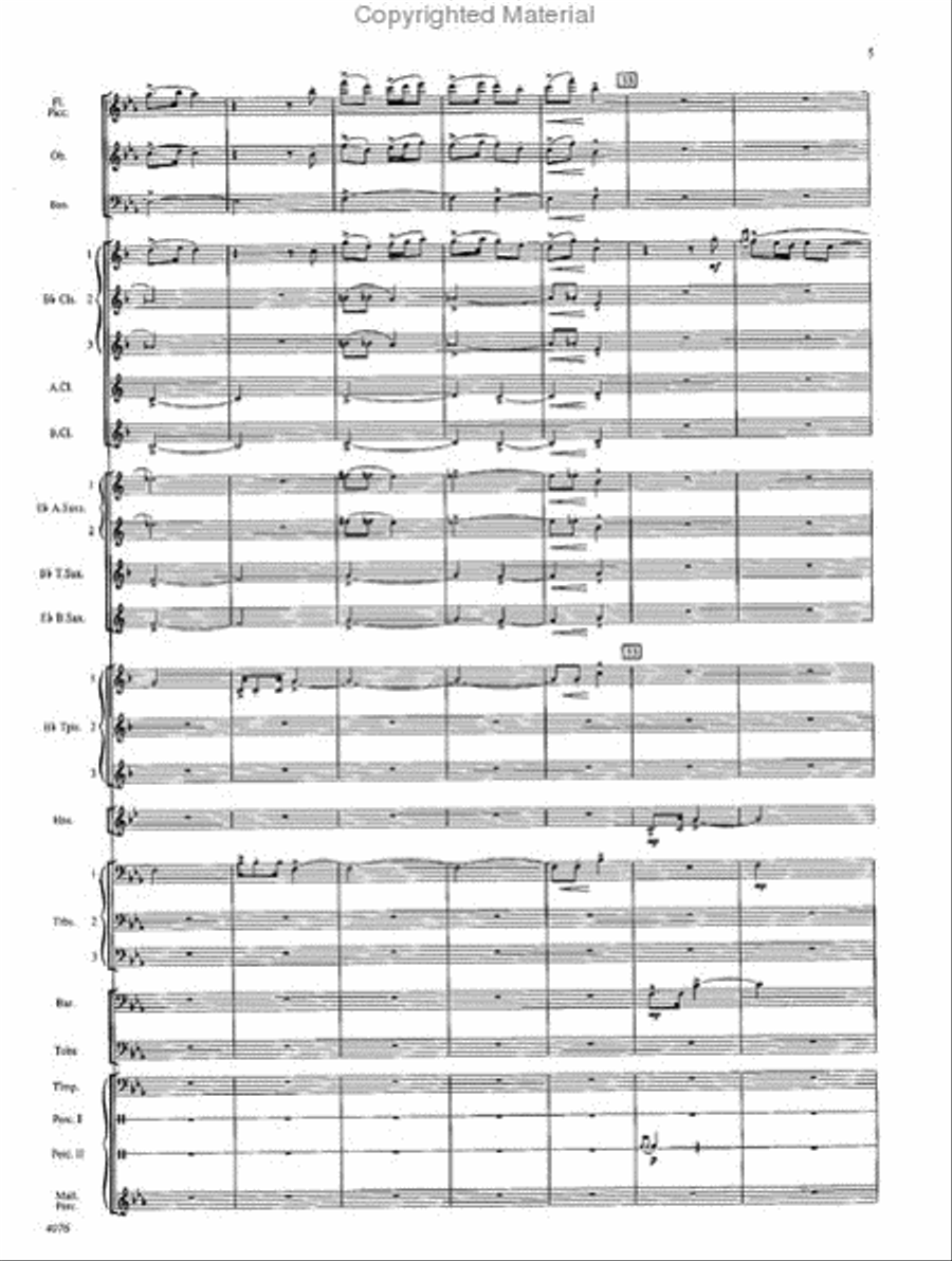 West Highlands Sojourn Concert Band scores gallery preview page 6