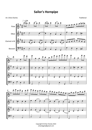 Sailor's Hornpipe - arranged for woodwind quartet