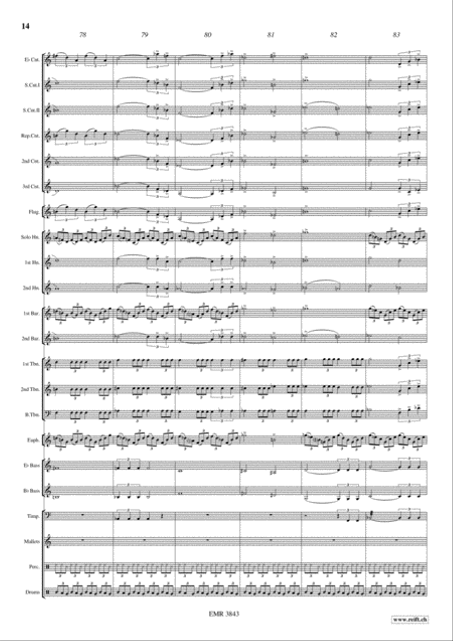 Spiderman Brass Band scores gallery preview page 15