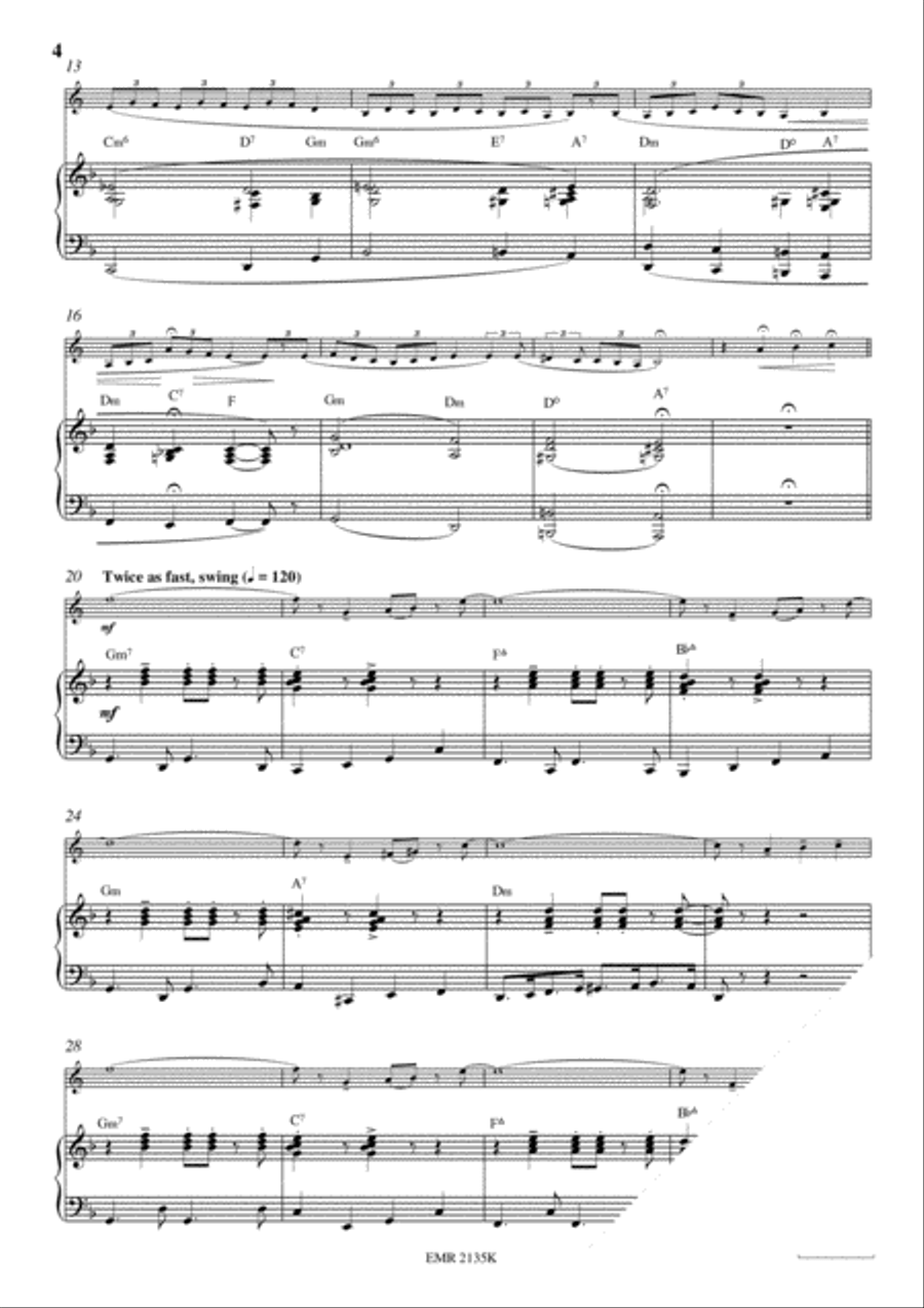 Les Feuilles Mortes Horn scores gallery preview page 4