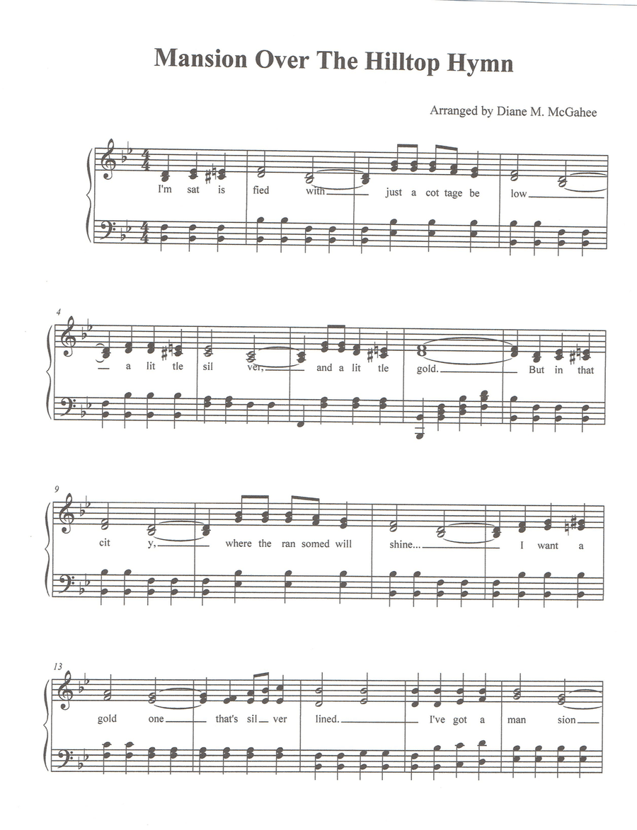 Mansion Over The Hilltop Small Ensemble scores gallery preview page 1