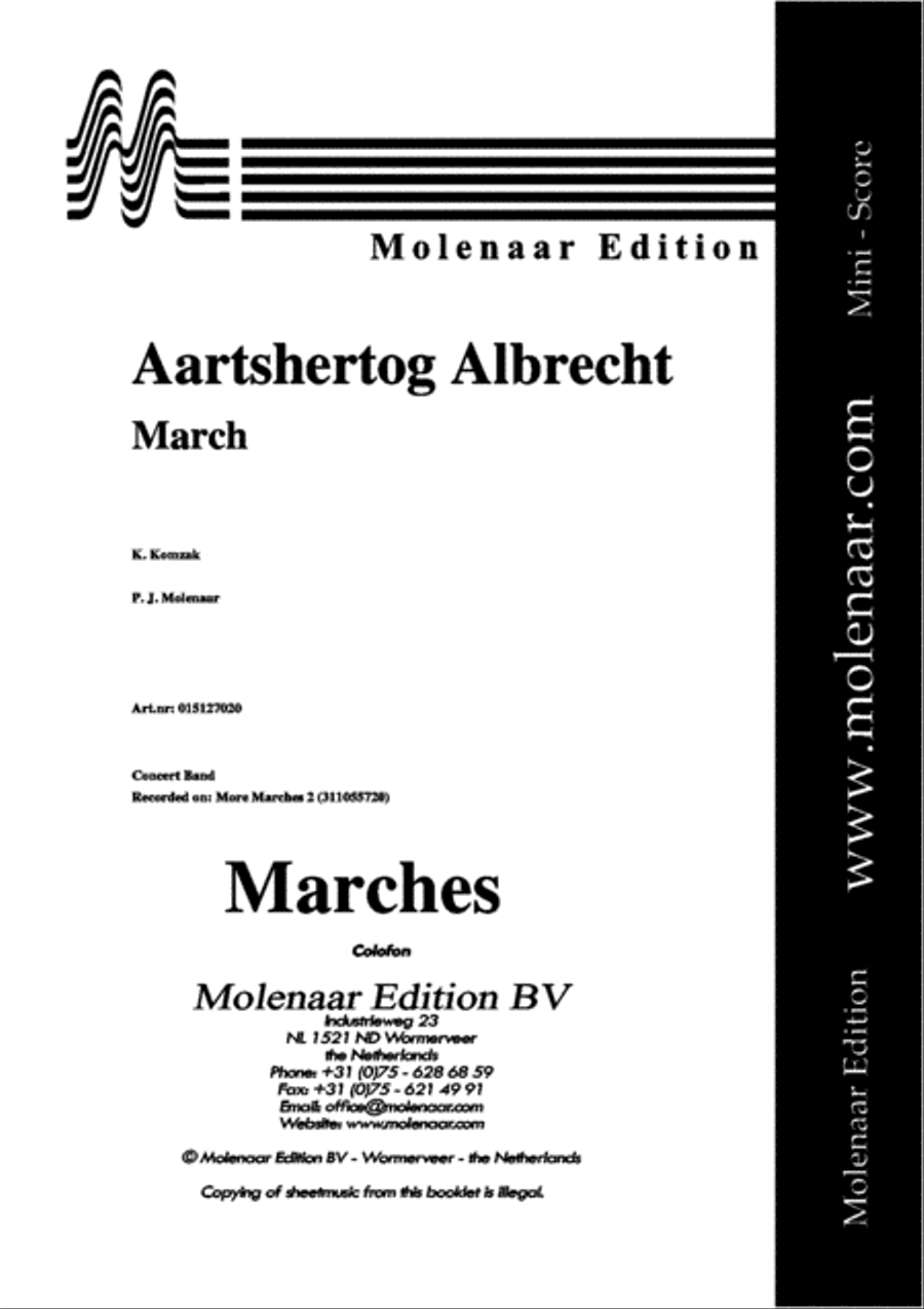 Aartshertog Albrecht Concert Band scores gallery preview page 2
