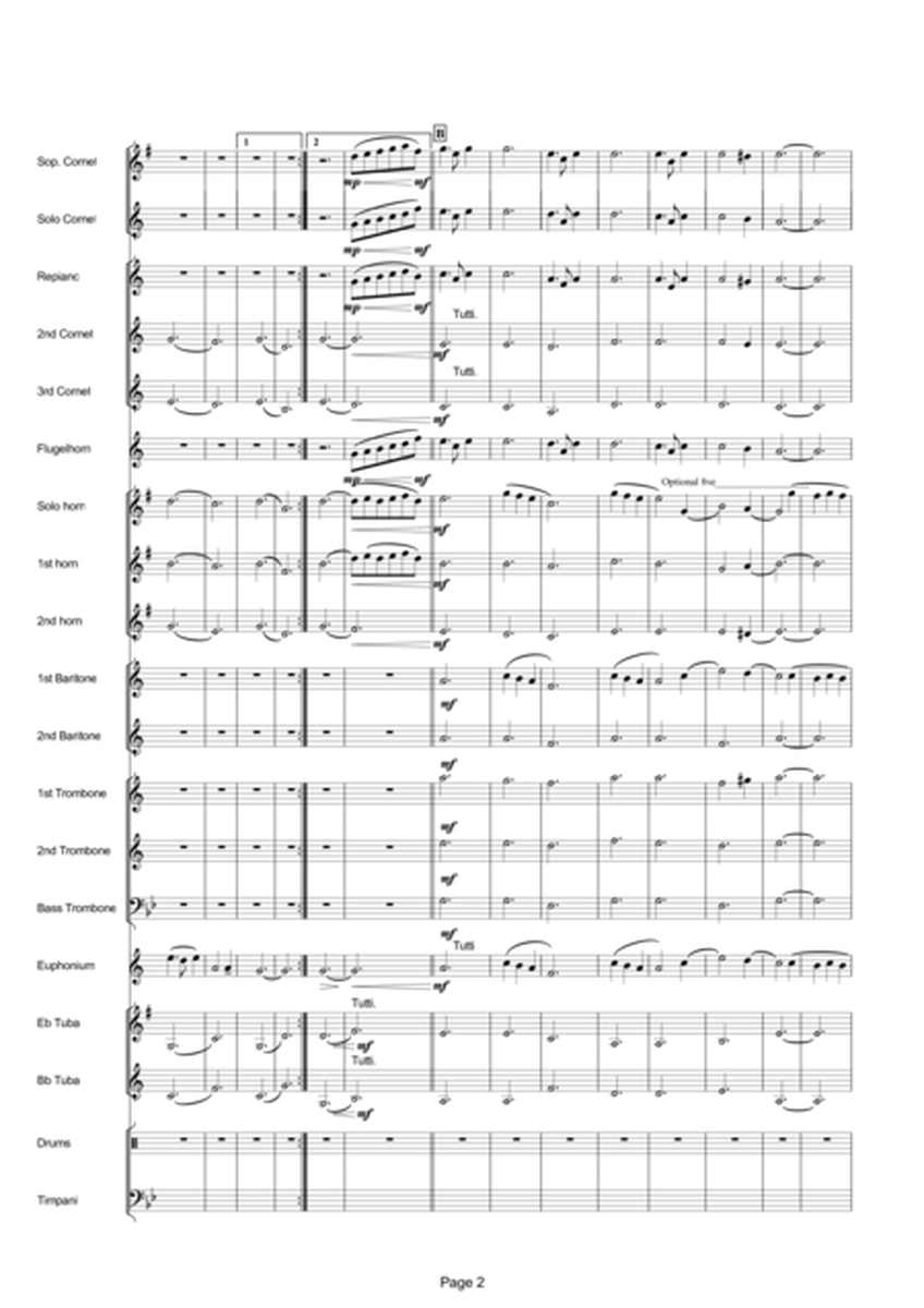 The Skye Boat Song (Brass Band - Score) image number null