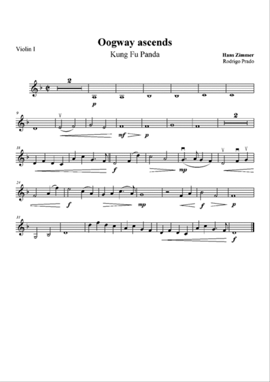 Oogway Ascends Oogway Ascends Chamber Music scores gallery preview page 5
