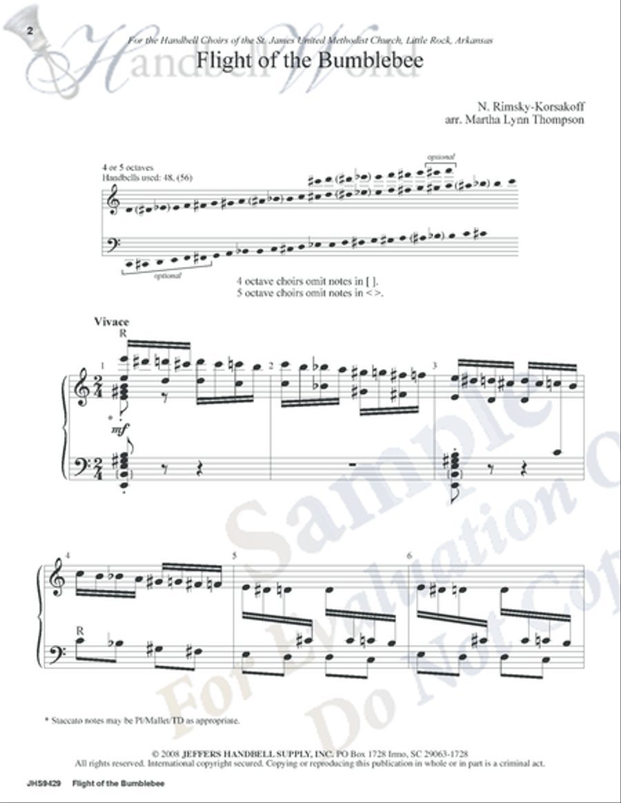 Flight of the Bumblebee 5-Octaves scores gallery preview page 2