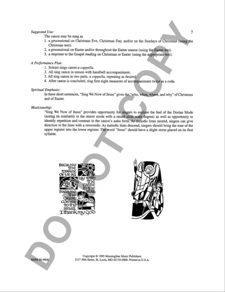 Canons for the Church Year, Set 2 Unison Choir scores gallery preview page 5