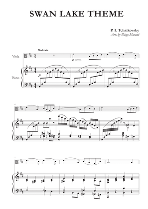 Swan Lake Theme for Viola and Piano