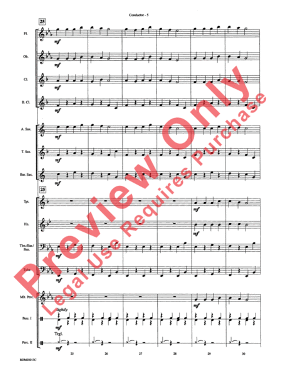 Angels We Have Heard on High Concert Band scores gallery preview page 8