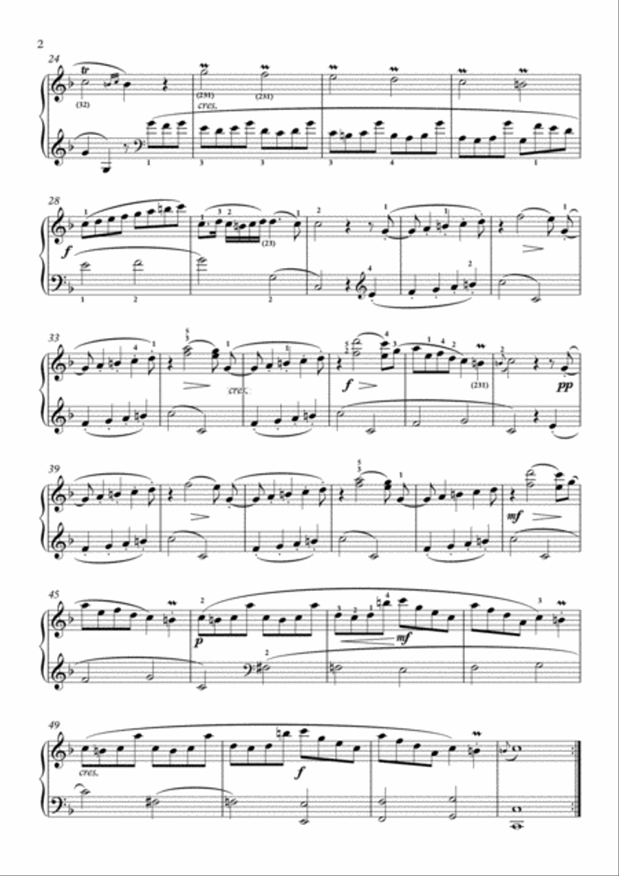 Scarlatti-Sonata in F-Major L.26 K.418(piano) Piano Solo scores gallery preview page 3