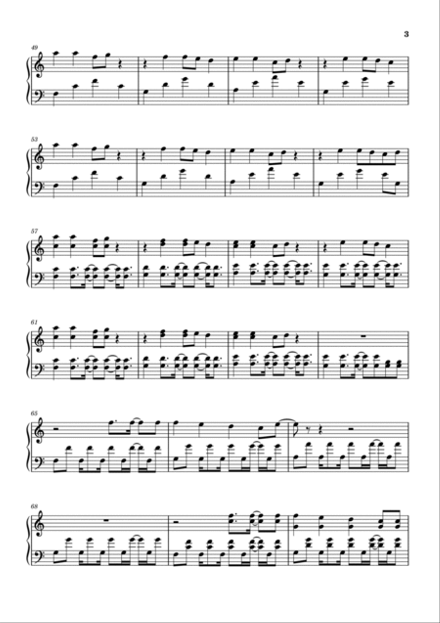 I Follow Rivers Piano Solo scores gallery preview page 3