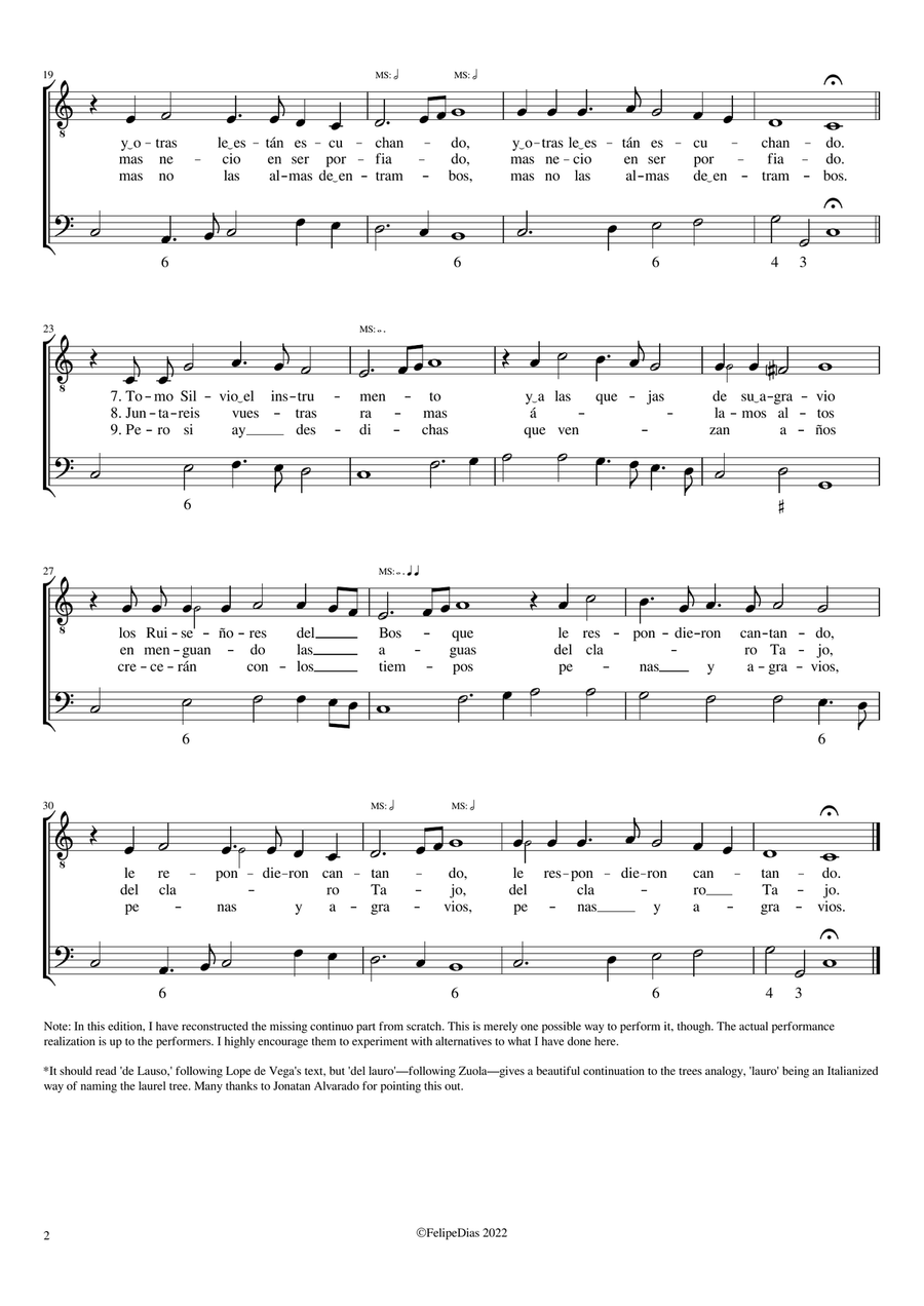 Nine songs from Codex Zuola Voice Solo scores gallery preview page 5