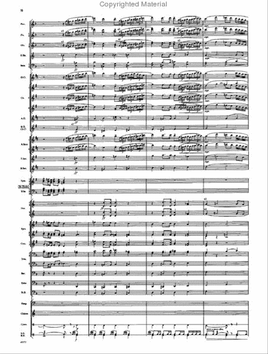 Fourth Suite for Band Concert Band scores gallery preview page 8