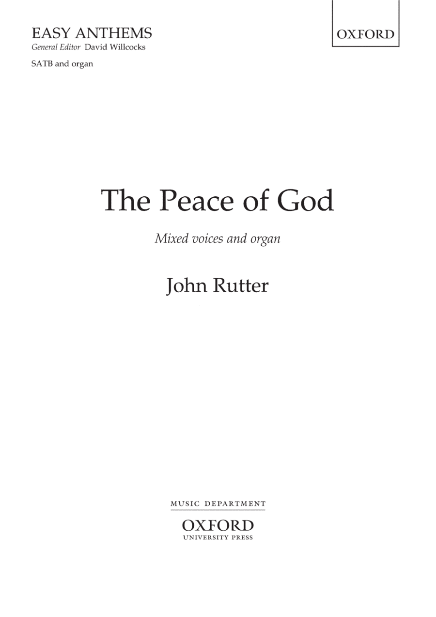 The Peace of God 4-Part scores gallery preview page 1