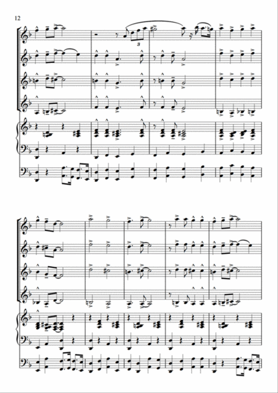 Sing, Sing, Sing, Sing (Ev'rybody Starts To Sing) Sing, Sing, Sing, Sing (Ev'rybody Starts To Sing) Set of Parts scores gallery preview page 11