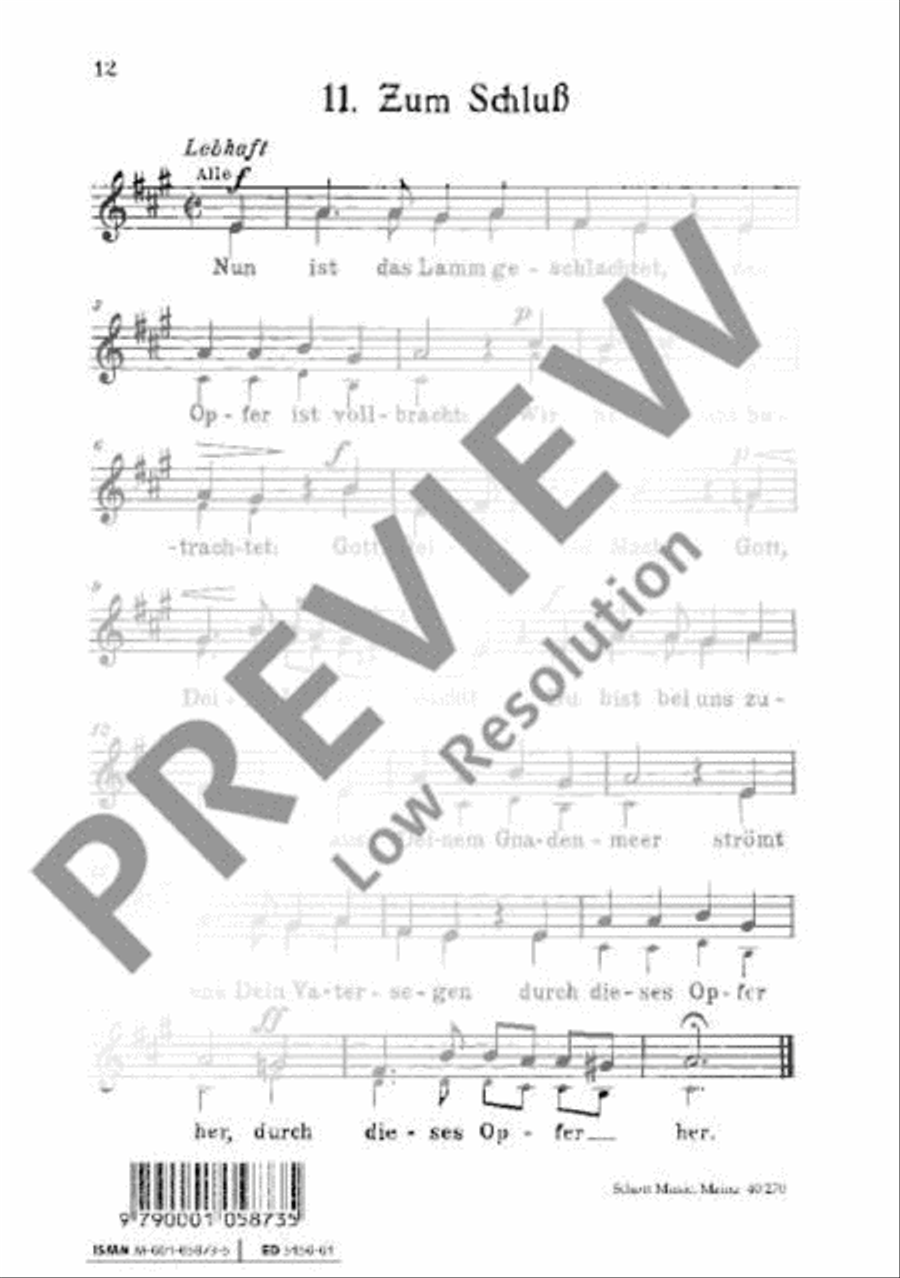 German Mass German Mass Women's Choir scores gallery preview page 13