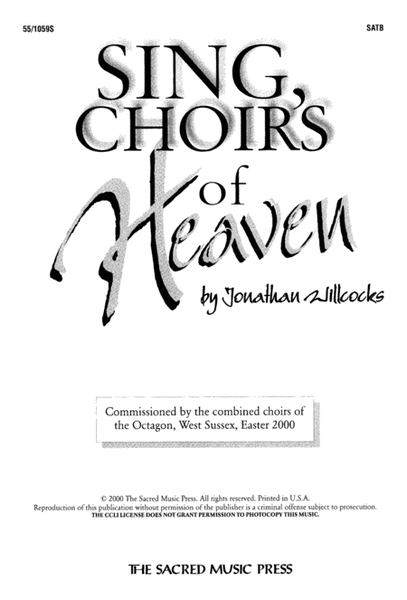 Sing, Choirs of Heaven