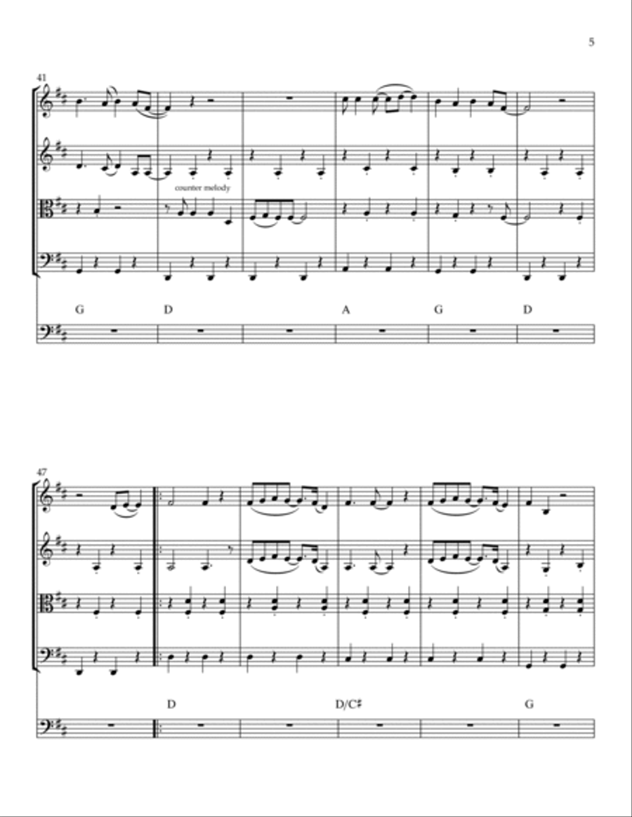 Lovebug String Quintet scores gallery preview page 6