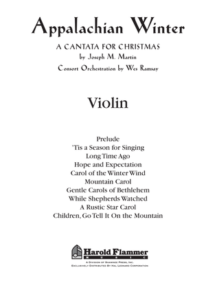 Appalachian Winter (A Cantata For Christmas) - Violin