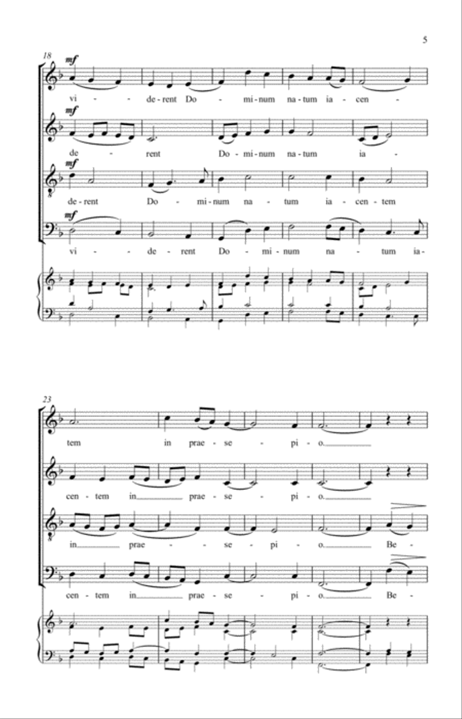 O Magnum Mysterium 4-Part scores gallery preview page 7