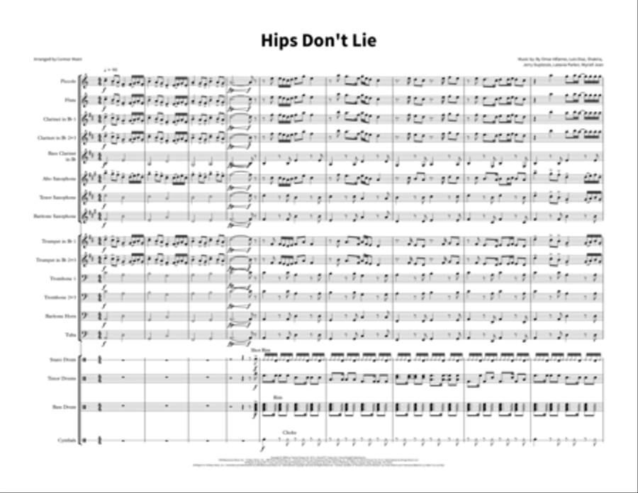Hollaback Girl Marching Band scores gallery preview page 2