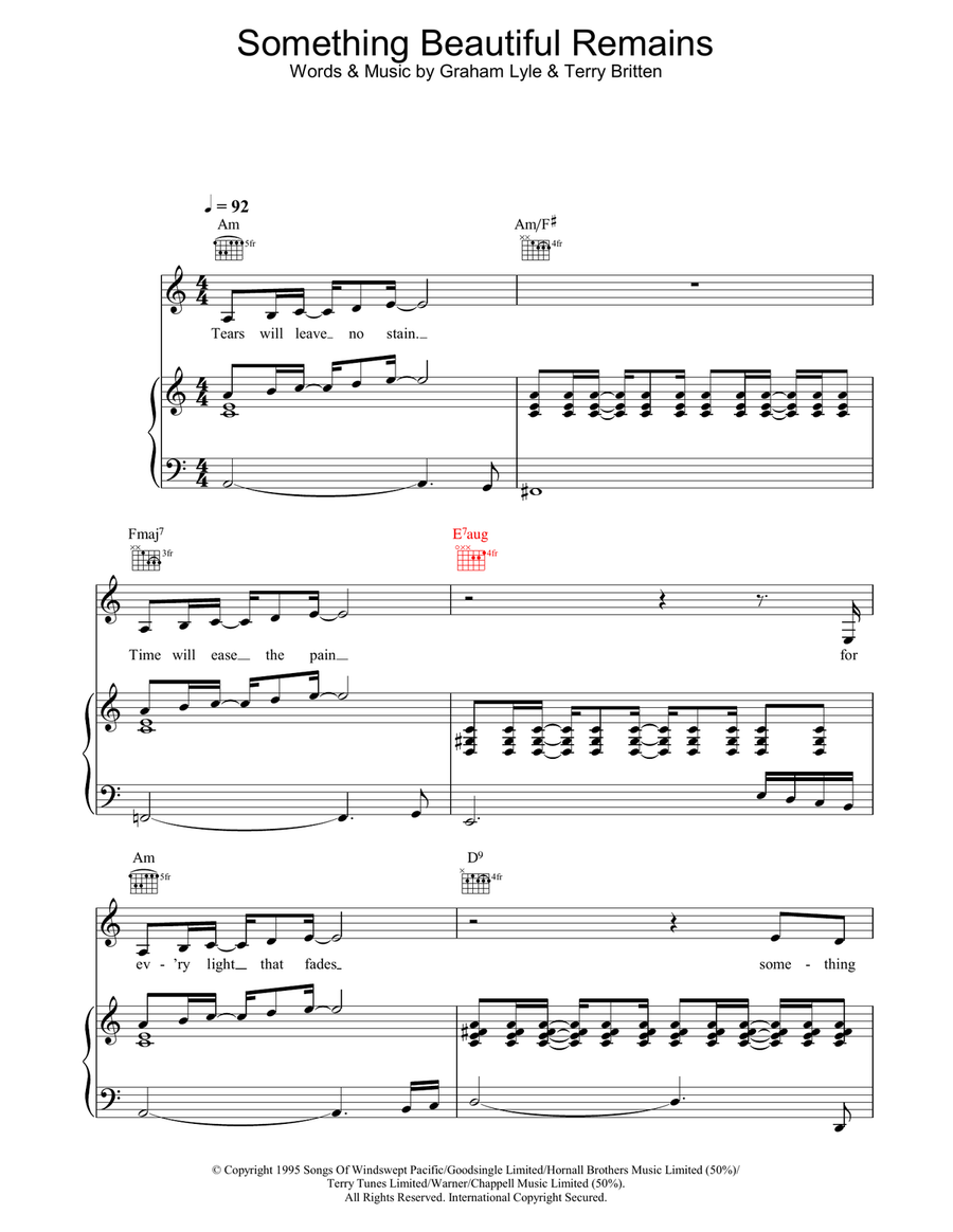 Something Beautiful Remains Acoustic Guitar scores gallery preview page 1