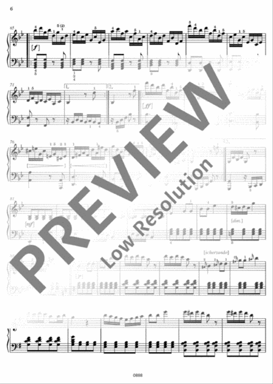 Alla ingharese quasi un Capriccio Piano Solo scores gallery preview page 7