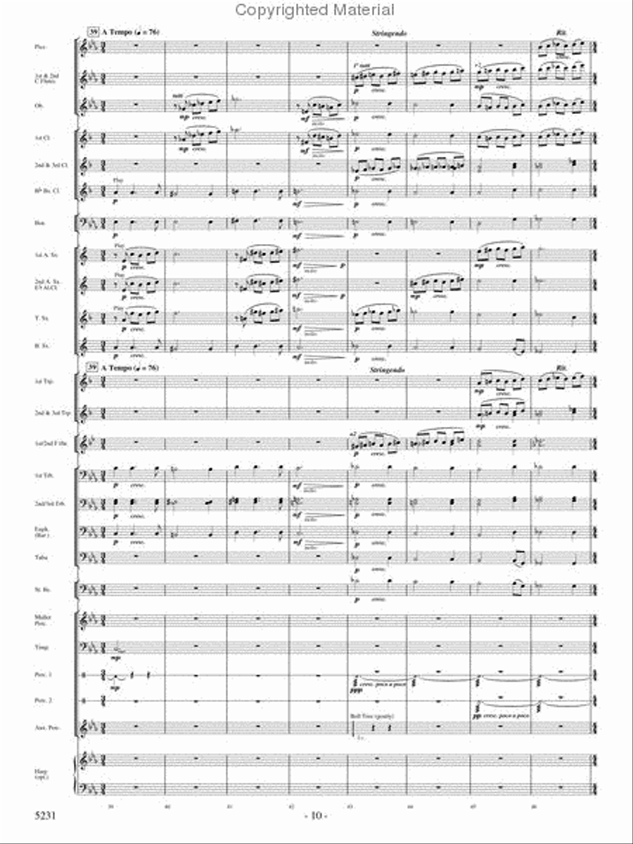 Pilatus: Mountain of Dragons Concert Band scores gallery preview page 8