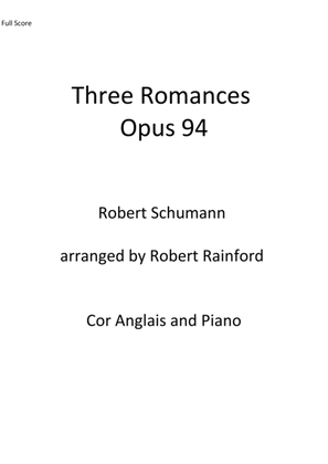 Book cover for Three Romances Opus 94