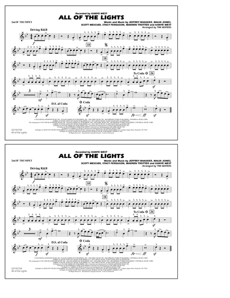 All Of The Lights - 2nd Bb Trumpet