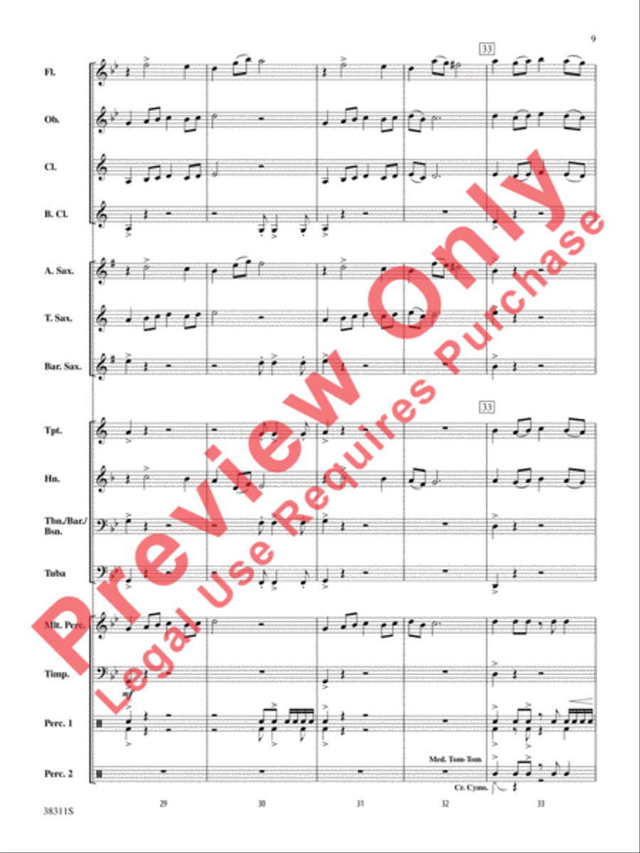 Winds of the Orient Concert Band scores gallery preview page 9