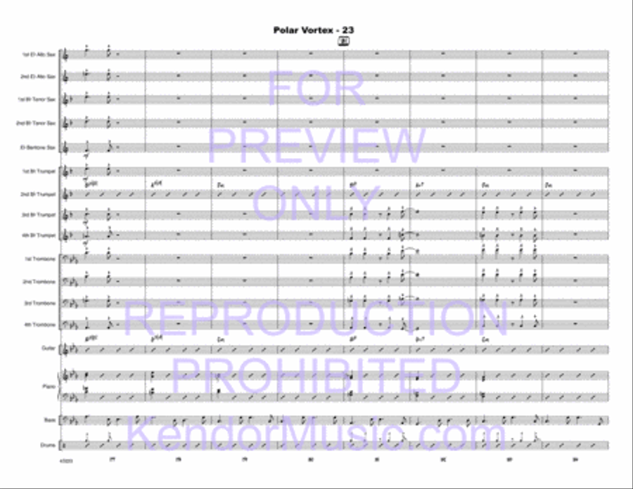 Polar Vortex Polar Vortex Jazz Ensemble scores gallery preview page 24