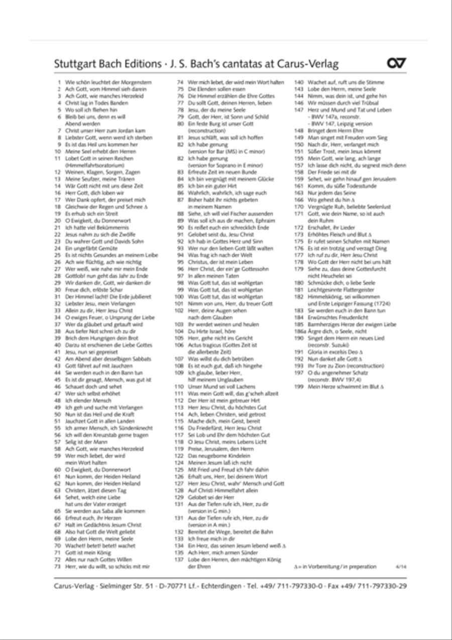 Heart and mouth and thought and action (Herz und Mund und Tat und Leben) 4-Part scores gallery preview page 25