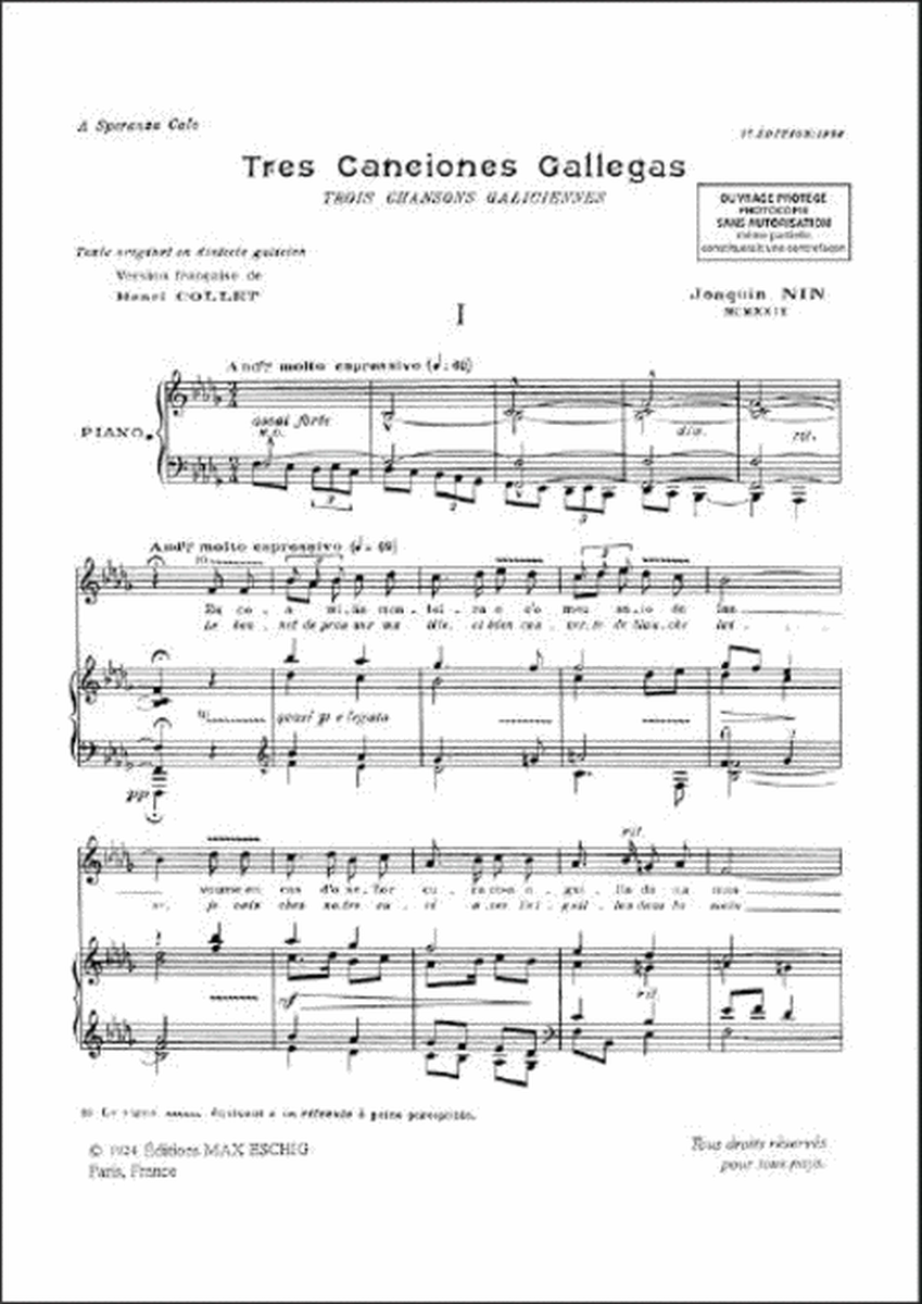 20 Chants Populaires Esp. Vol 2 Chant-Piano