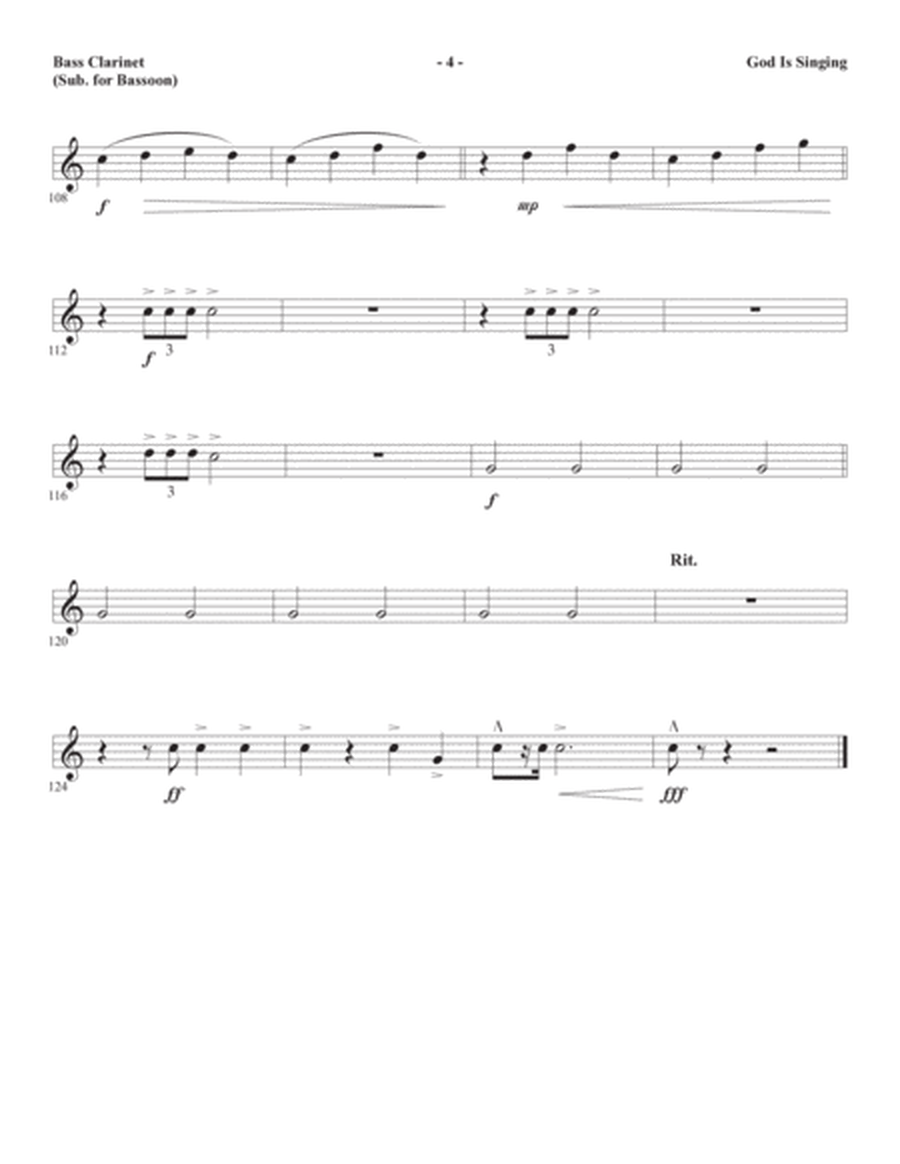 God Is Singing - Bass Clarinet (sub. Bassoon)
