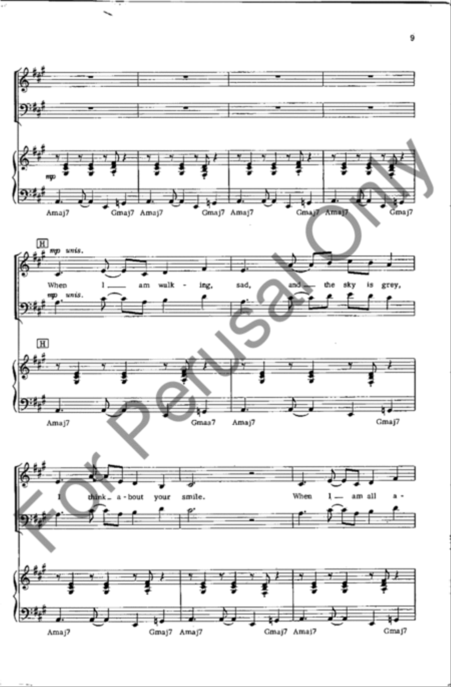 Smiling Smiling 4-Part scores gallery preview page 9