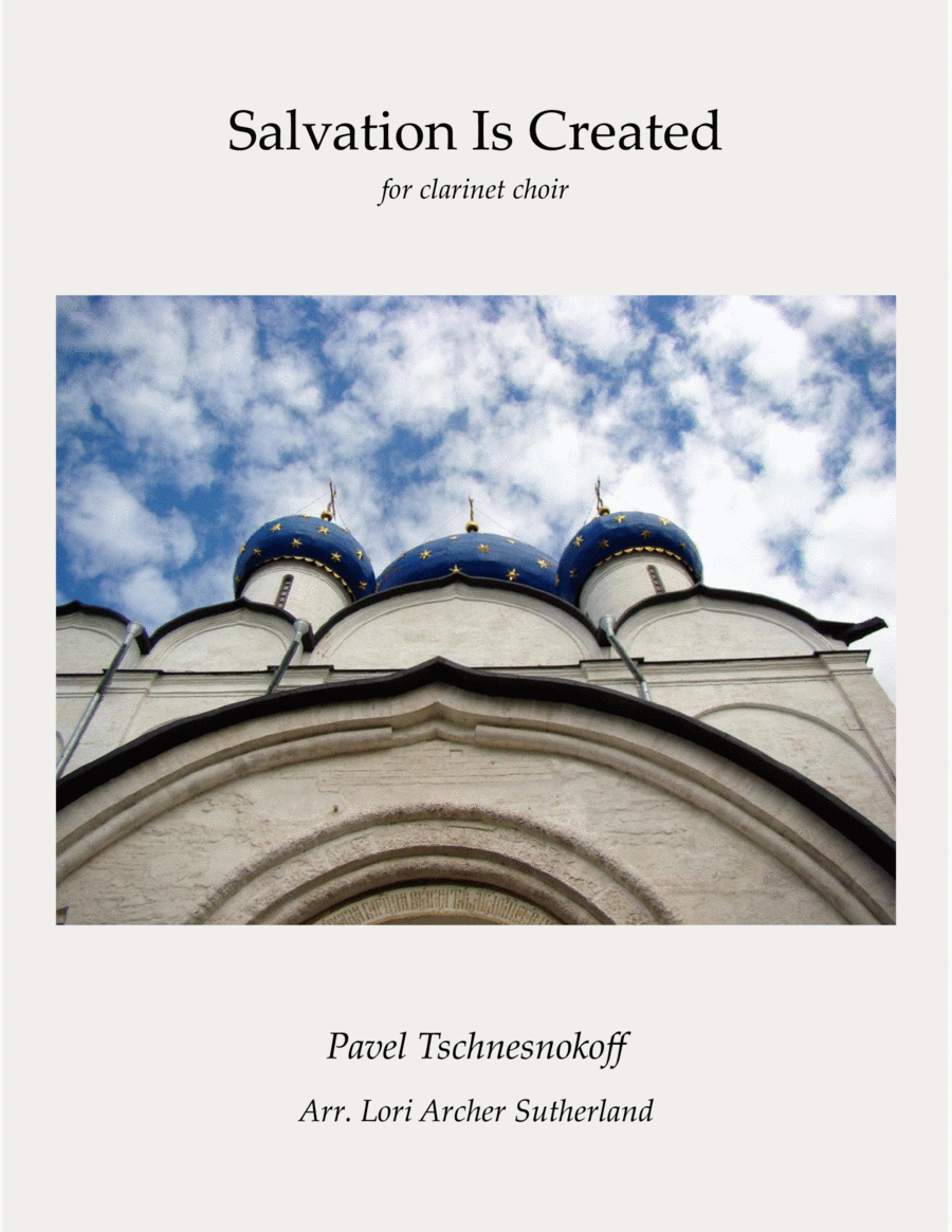 Salvation Is Created Clarinet Choir scores gallery preview page 1
