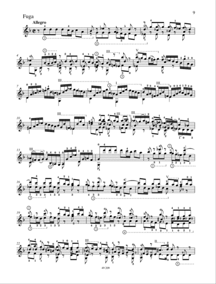 Sonata G minor Classical Guitar scores gallery preview page 3