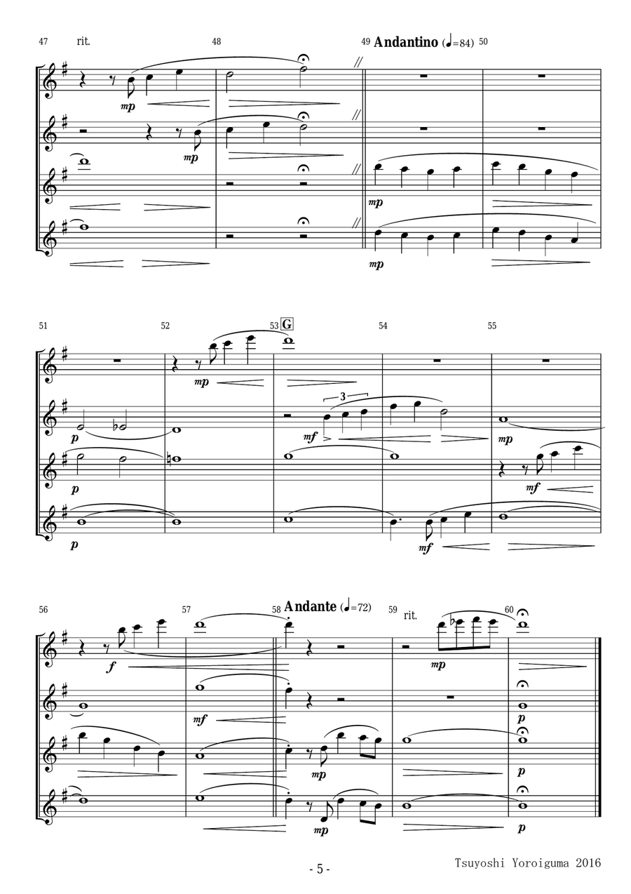 A Whole New World (from 'Aladdin') Woodwind Quartet scores gallery preview page 5