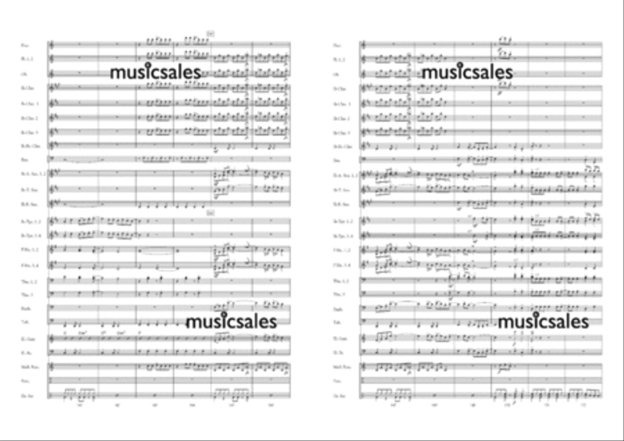 Abba Magic! Concert Band scores gallery preview page 14