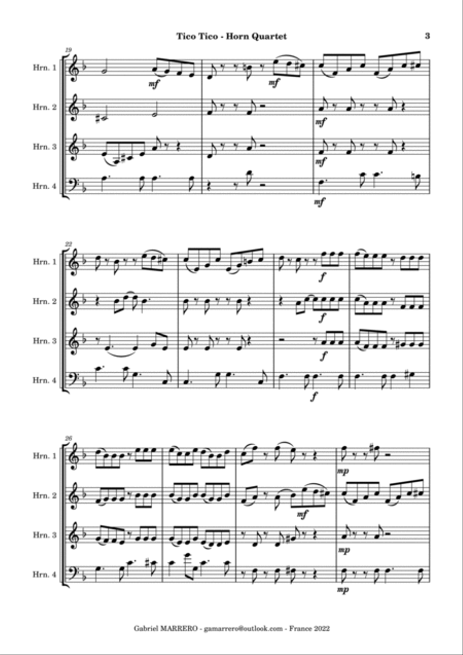 Tico Tico Small Ensemble scores gallery preview page 3