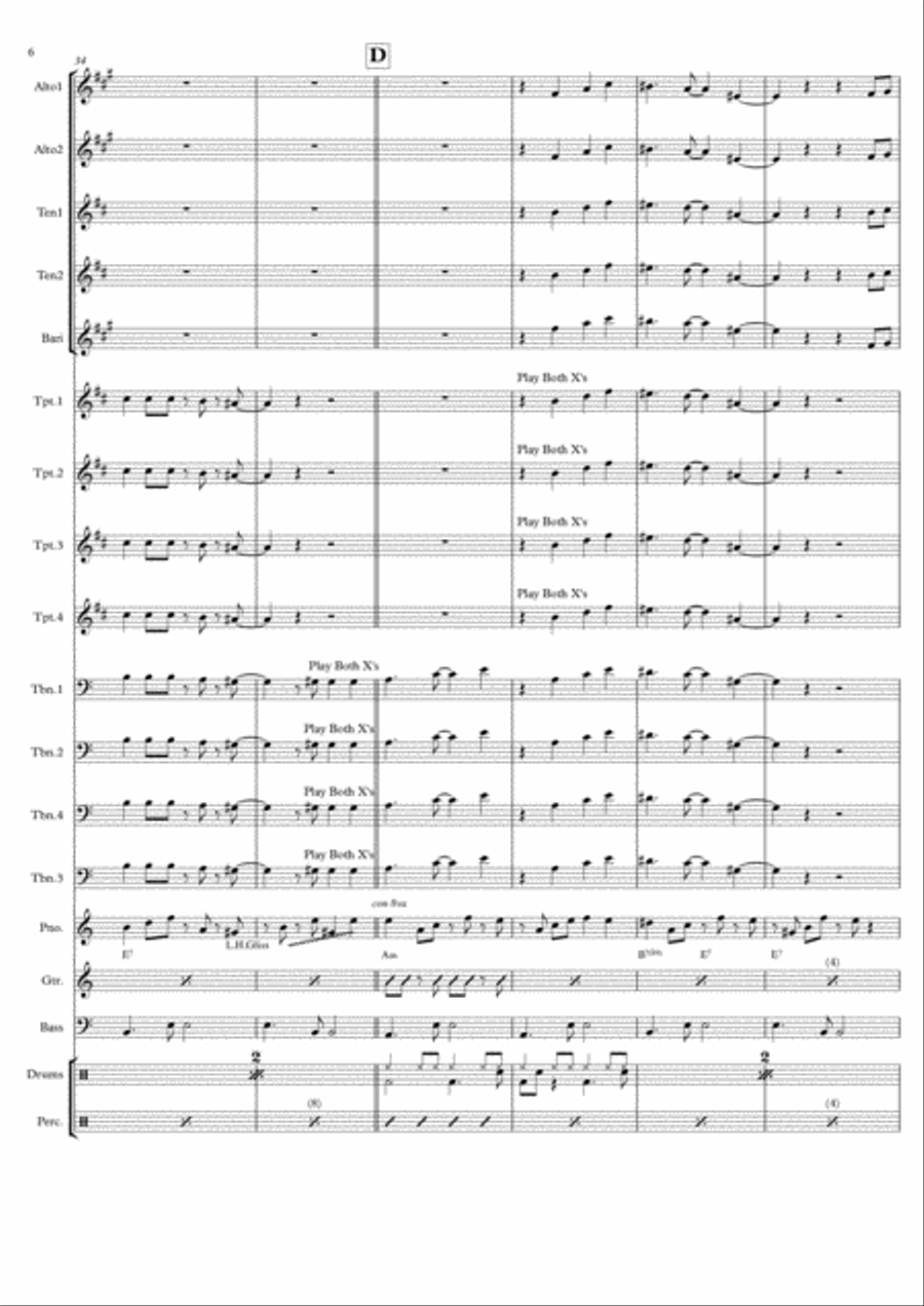 Mambo Swing Jazz Ensemble scores gallery preview page 6