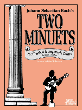 Book cover for Bach's Two Minuets for Fingerstyle Guitar