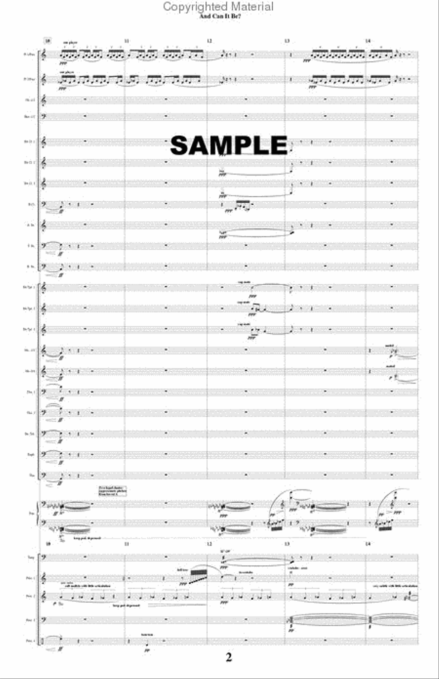 And Can It Be? Concert Band scores gallery preview page 3