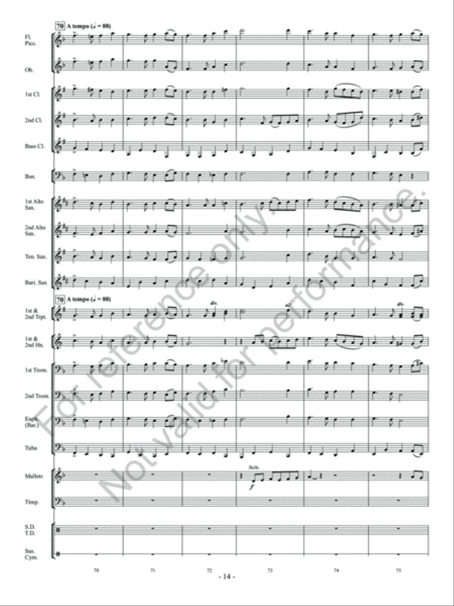 Auld Lang Syne Auld Lang Syne Concert Band scores gallery preview page 15