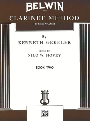 Book cover for Belwin Clarinet Method, Book 2