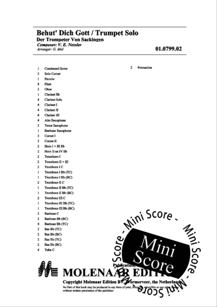 Behut' Dich Gott Behut' Dich Gott Concert Band scores gallery preview page 4