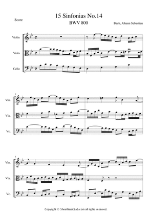 Sinfonias No.14 BWV 800