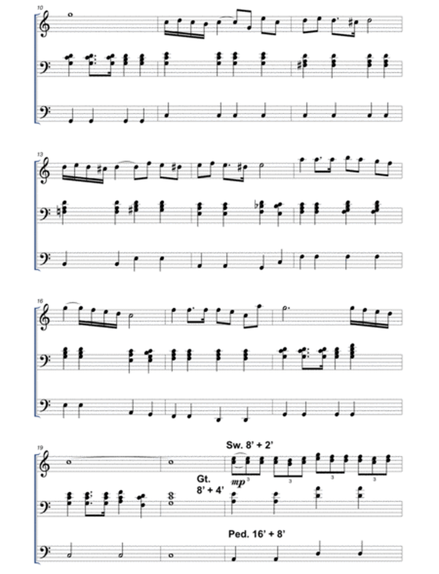 Trumpet tune for Organ