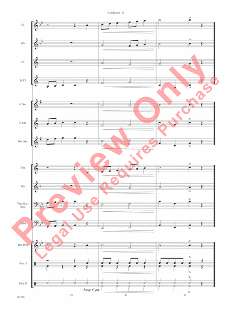 Santa Claus Is Comin' to Town Concert Band scores gallery preview page 13